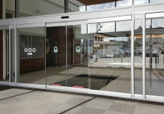 sliding-glass-automatic-pedestrian-doors-with-operator