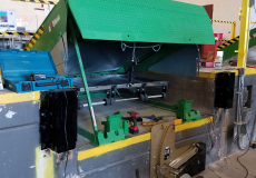 East Peoria Illinois Pit Leveler raised