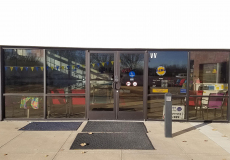 Arkansas City Kansas Swinging Doors with Sidelites ADA Operator