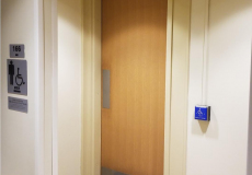 Emporia Kansas Wood Door ADA Restroom Accessibility