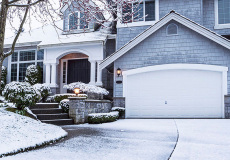 Residential garage door winterization