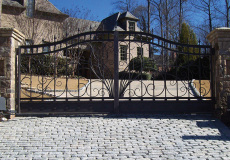 decorative-residential-gate-secures-a-propertys-perimeter