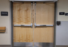 Spartanburg South Carolina Wood Door with ADA Operator and Electric Hardware
