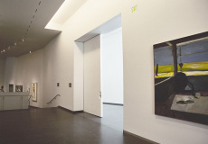 massive-sliding-pocket-door-in-art-gallery