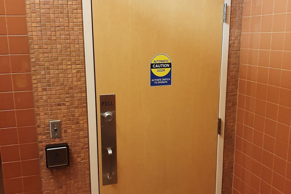 Wisconsin Auto Restroom Door