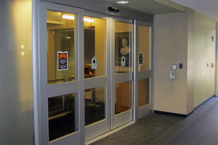 automatic-doors-separate-controlled-space-in-a-municipal-facility