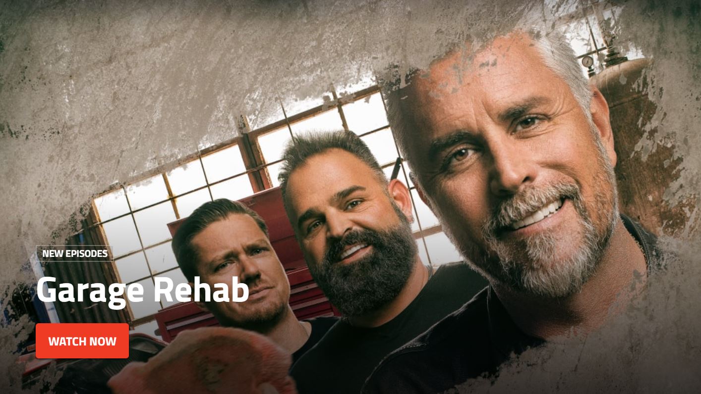 Watch Garage Rehab on the Discovery Channel. Image courtesy of The Discovery Channel.