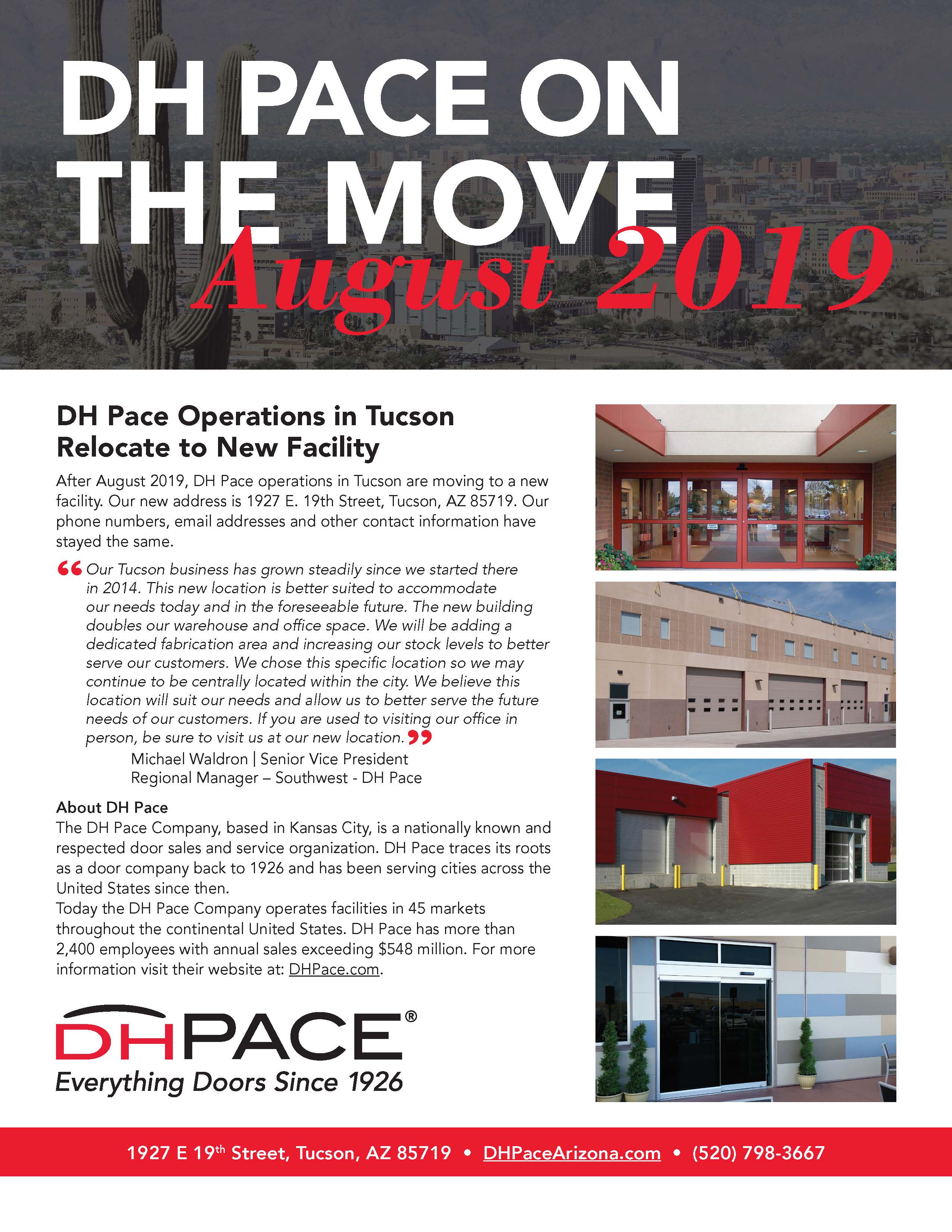 DH Pace Tucson On The Move August 2019