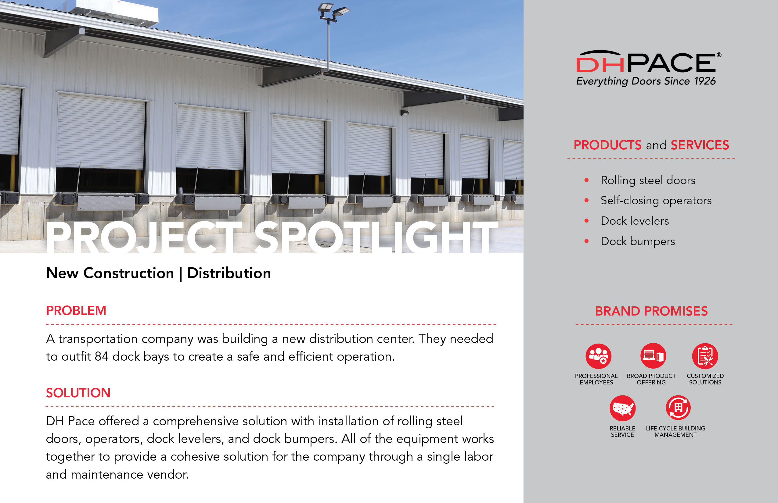 DH Pace Provides Solutions for New Distribution Center