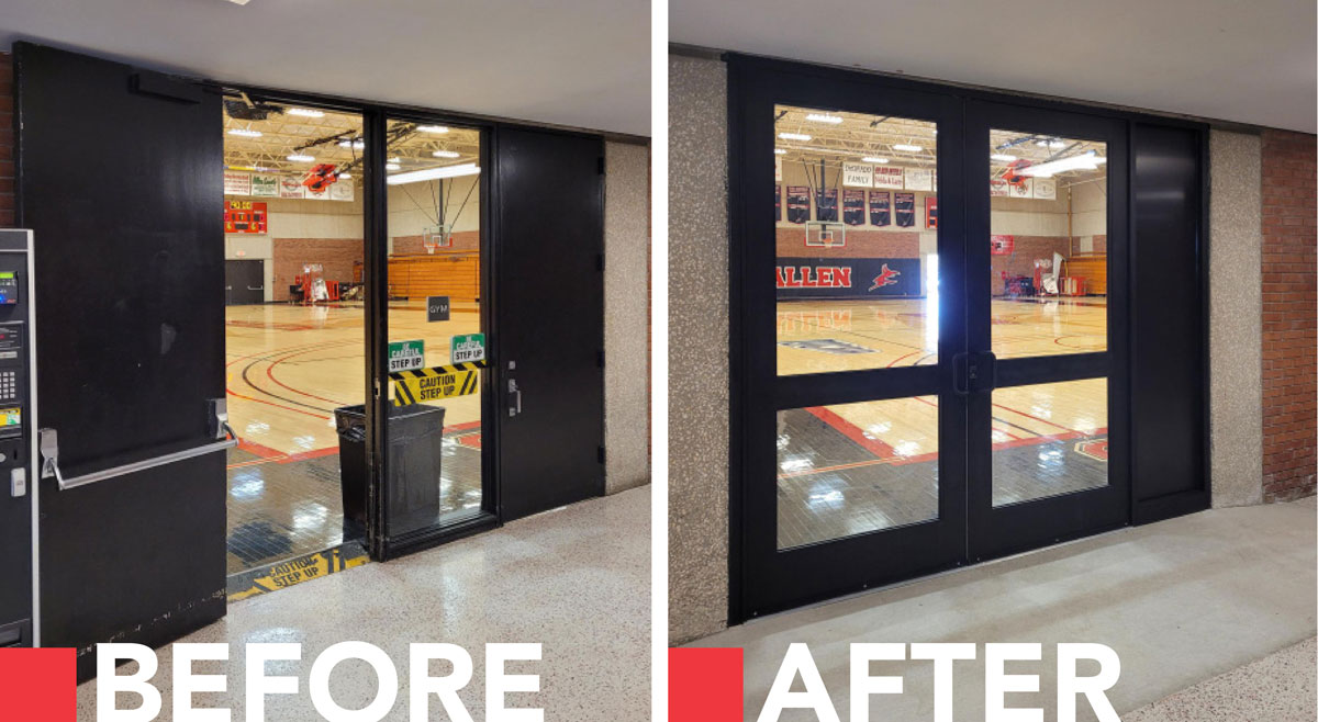 New Gymnasium Doors Improve ADA Accessibility